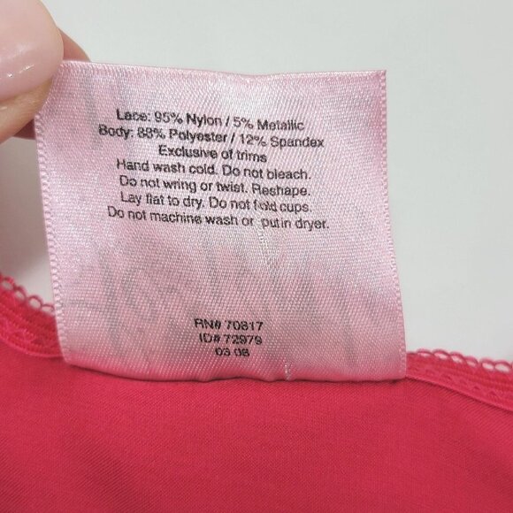 Vtg Y2K Victorias Secret Corset Womens 36C Pink Lace Coquette Whimsical Festival - Picture 11 of 13